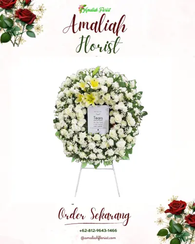 Krans Bunga Duka Cita di Sihitang